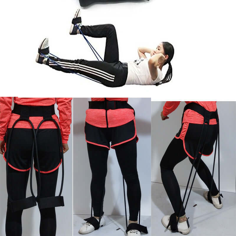 Resistance band with foot pedal – Fitness Belt
