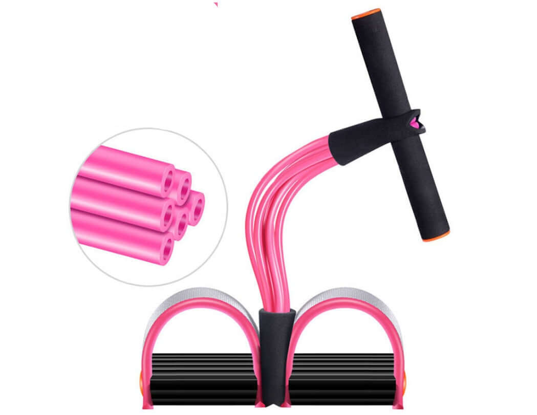 Natural Latex Foot Pedal Resistance Band – Home Fitness & Bodybuilding