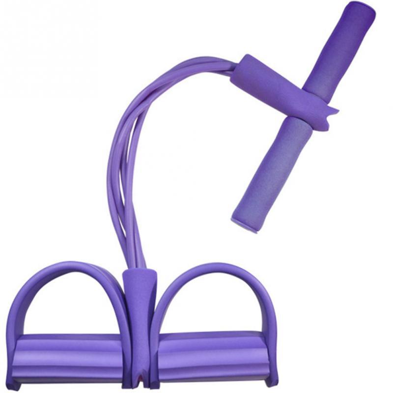 Natural Latex Foot Pedal Resistance Band – Home Fitness & Bodybuilding
