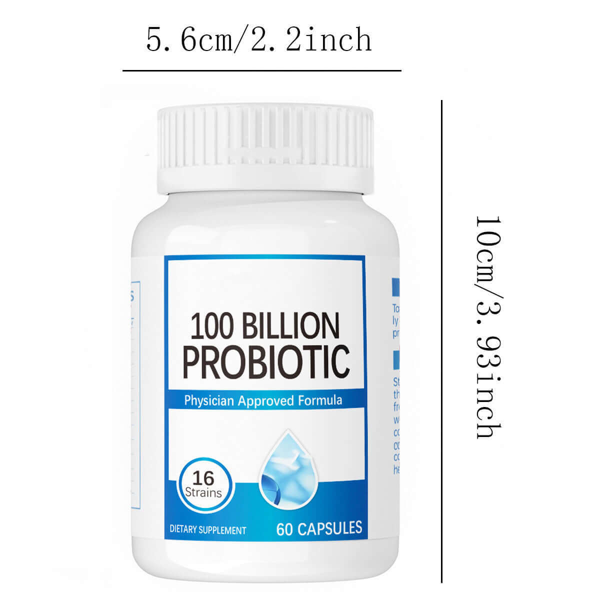 Body Care Supplement – 60 Probiotics for Gut & Overall Wellness