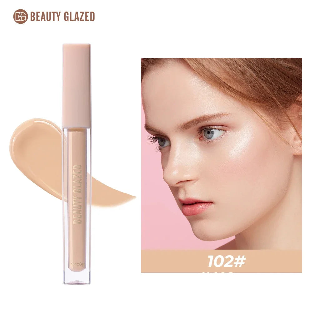 BEAUTY GLAZED Full Coverage Concealer,Lightweight,Long Lasting,Corrects, Covers, Hydrates, Highlights, Satin Finish,All-Day Wear