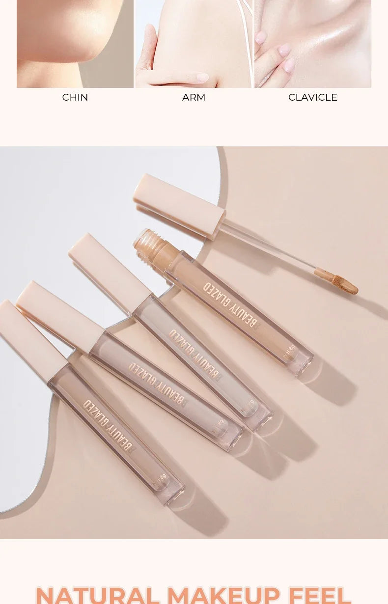BEAUTY GLAZED Full Coverage Concealer,Lightweight,Long Lasting,Corrects, Covers, Hydrates, Highlights, Satin Finish,All-Day Wear