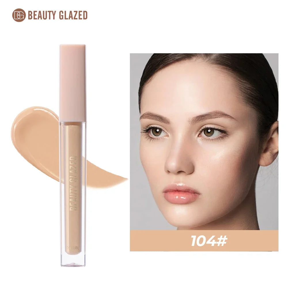 BEAUTY GLAZED Full Coverage Concealer,Lightweight,Long Lasting,Corrects, Covers, Hydrates, Highlights, Satin Finish,All-Day Wear