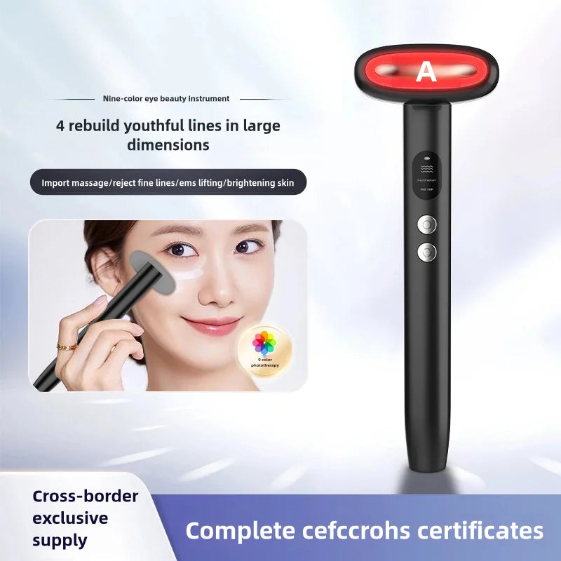 Eye Beauty Device With Long-Lasting Battery – 6-in-1 Multifunctional Eye Massager & Brightening Tool
