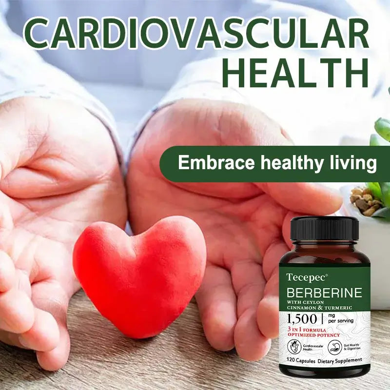 Berberine, Cinnamon & Turmeric Capsules – Immune & Heart Support