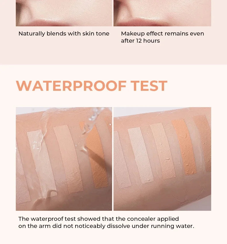 BEAUTY GLAZED Full Coverage Concealer,Lightweight,Long Lasting,Corrects, Covers, Hydrates, Highlights, Satin Finish,All-Day Wear