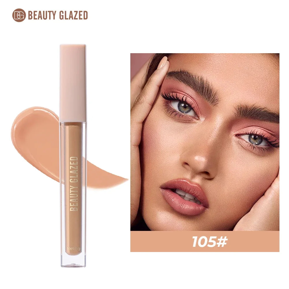 BEAUTY GLAZED Full Coverage Concealer,Lightweight,Long Lasting,Corrects, Covers, Hydrates, Highlights, Satin Finish,All-Day Wear