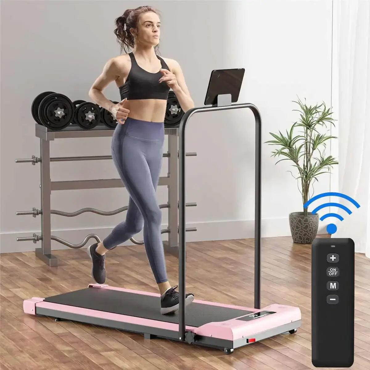 Electric Treadmill – Foldable with Bluetooth & Built-In Speakers