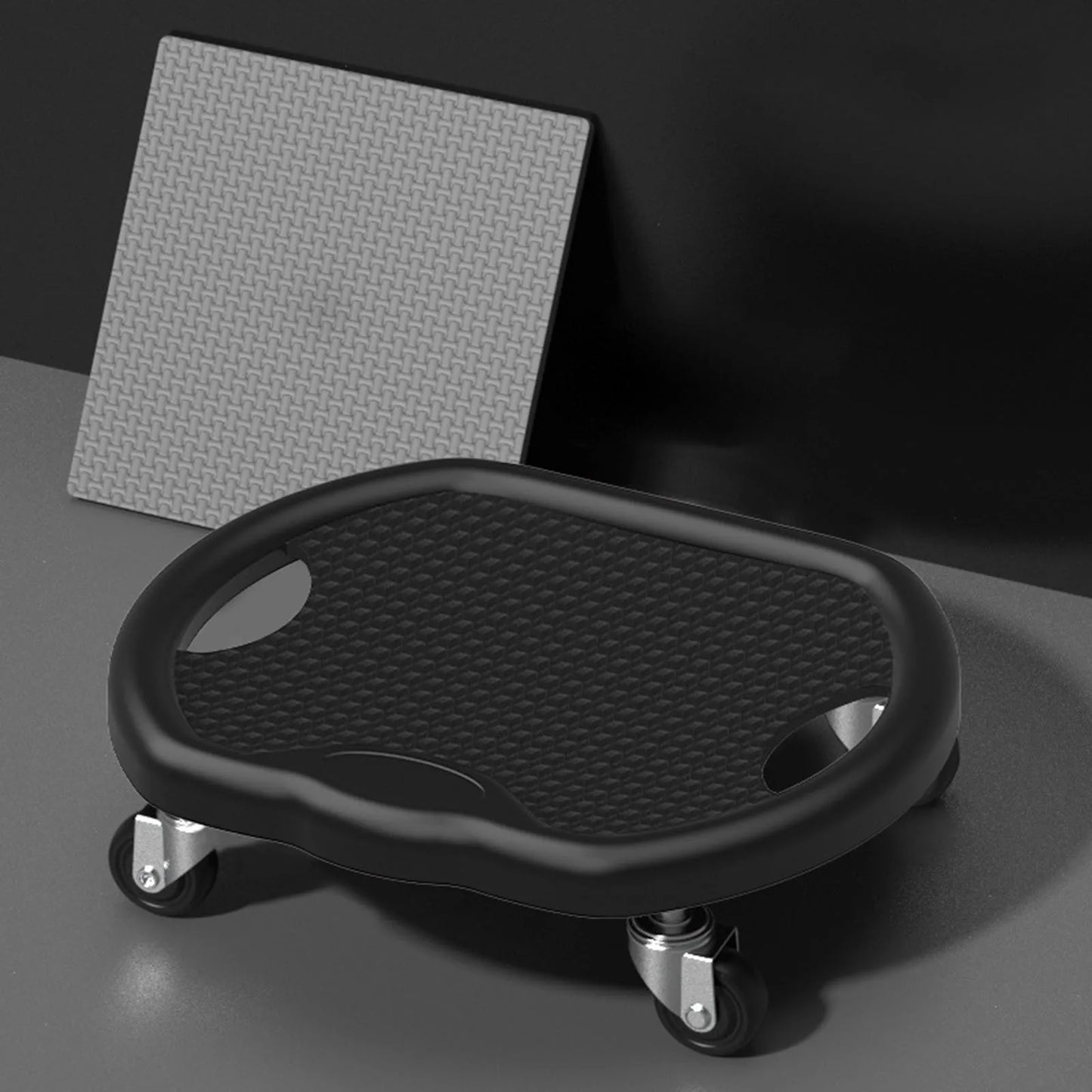 Fitness Abdominal Exercise Plate with Four Wheels 360 Degree Rotation, Full Body Workout Fitness