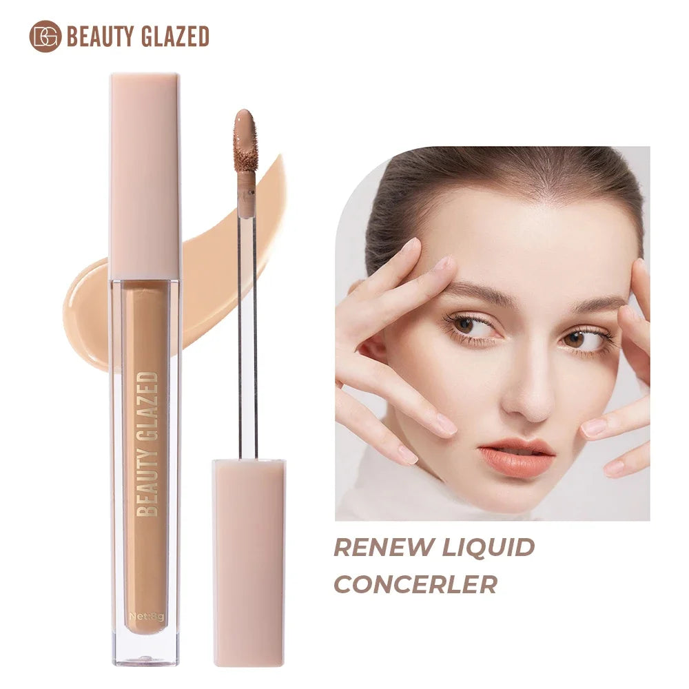 BEAUTY GLAZED Full Coverage Concealer,Lightweight,Long Lasting,Corrects, Covers, Hydrates, Highlights, Satin Finish,All-Day Wear