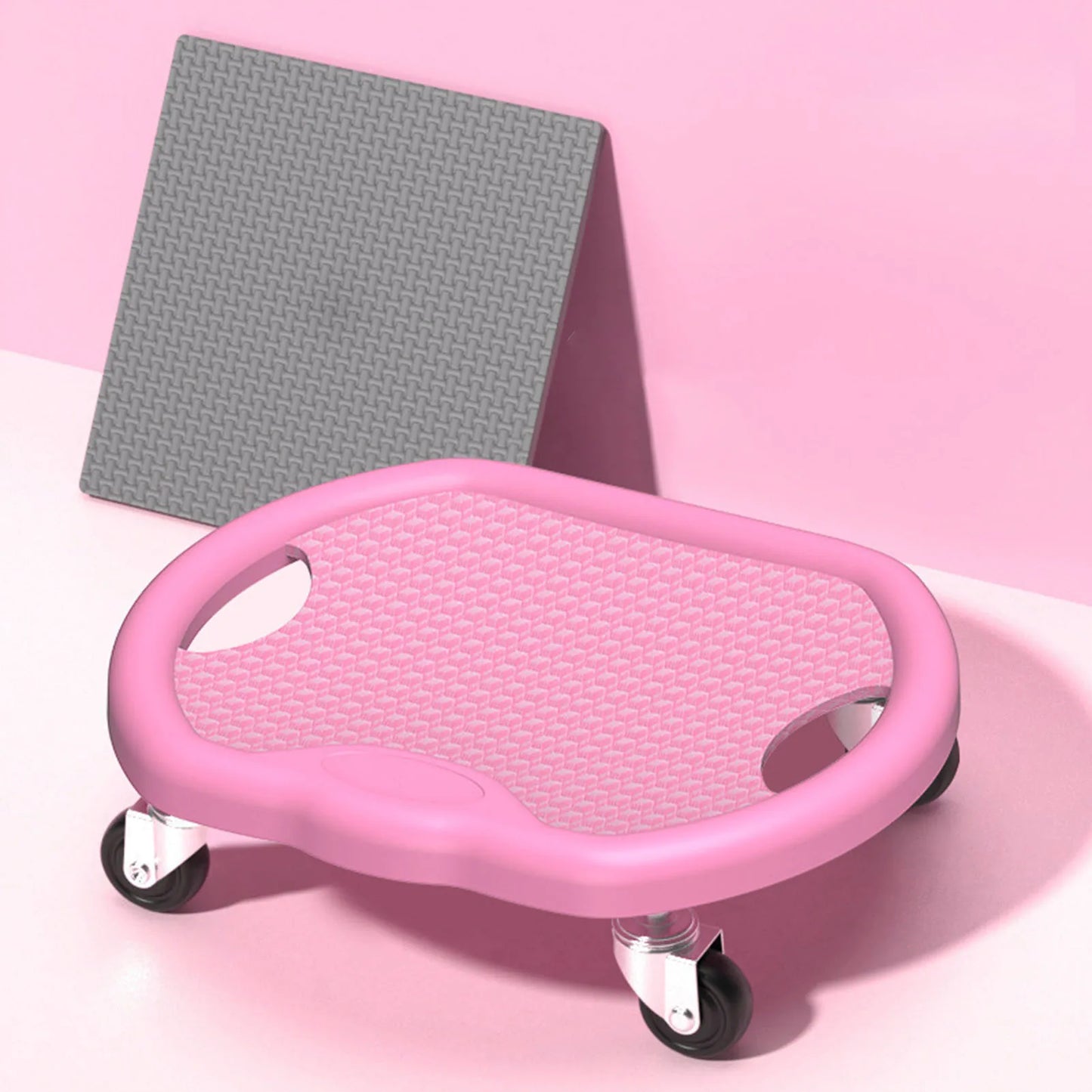 Fitness Abdominal Exercise Plate with Four Wheels 360 Degree Rotation, Full Body Workout Fitness