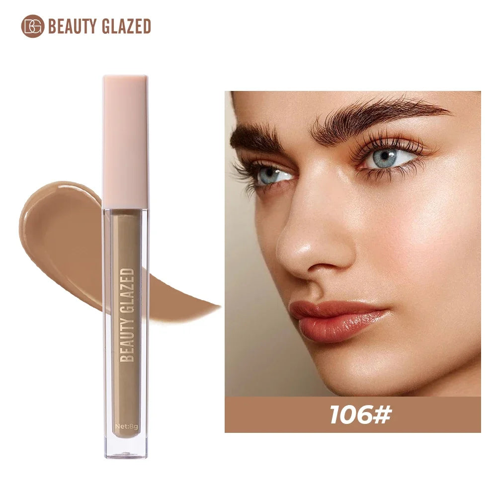 BEAUTY GLAZED Full Coverage Concealer,Lightweight,Long Lasting,Corrects, Covers, Hydrates, Highlights, Satin Finish,All-Day Wear