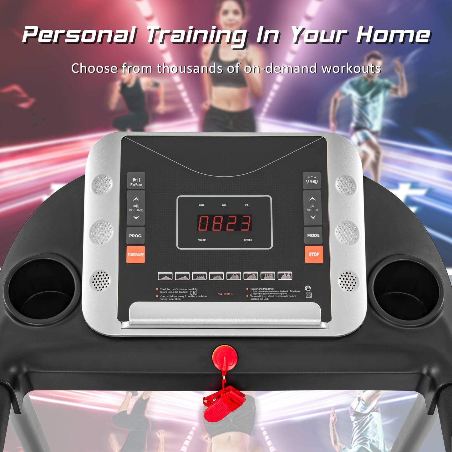 Folding Treadmill – 1.5HP Electric Running & Walking Machine