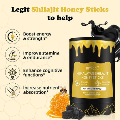 Xilaizhi Shilajit Honey Sticks – Natural Energy & Vitality On-the-Go