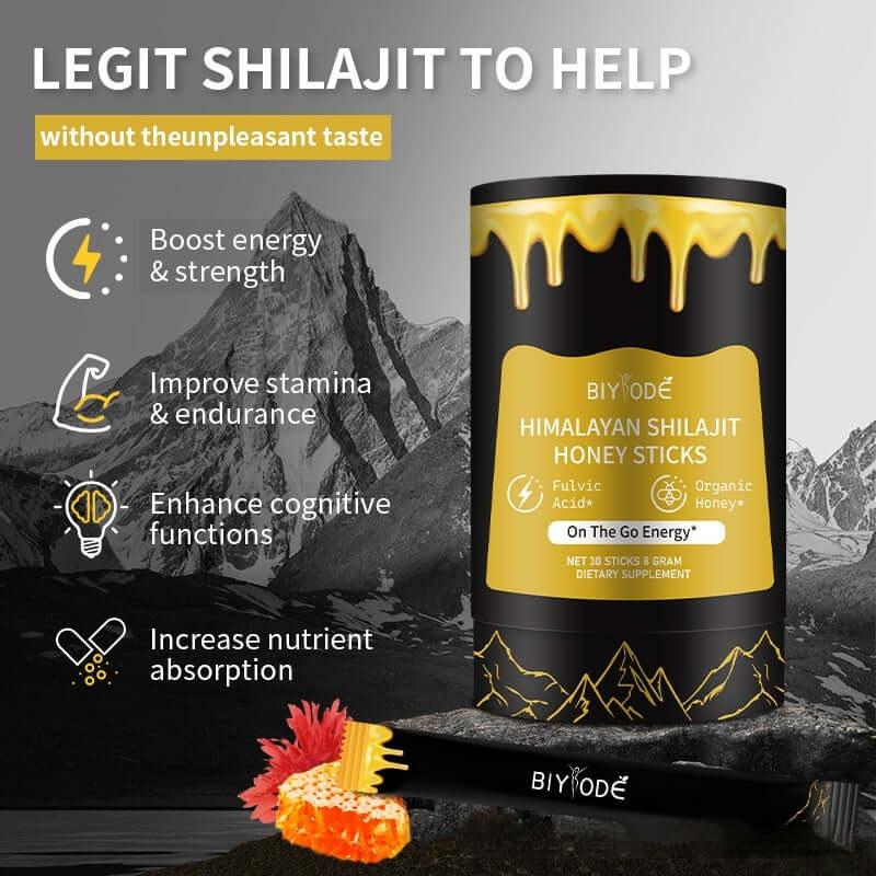 Xilaizhi Shilajit Honey Sticks – Natural Energy & Vitality On-the-Go