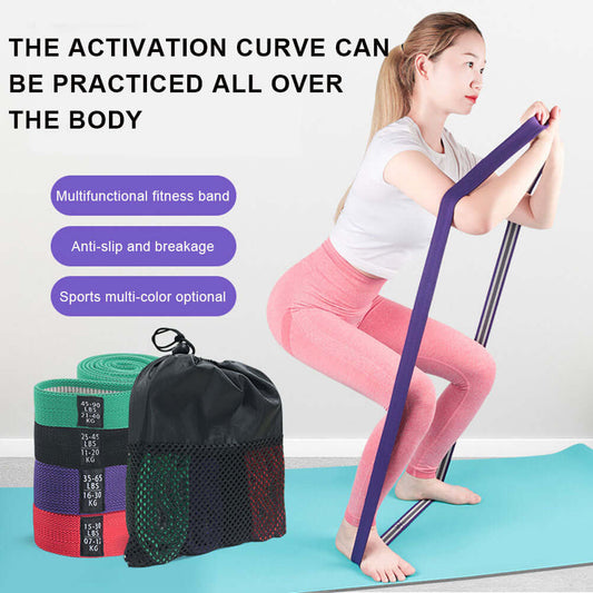 Long Fabric Resistance Bands Set – Pull-Up Assist & Workout