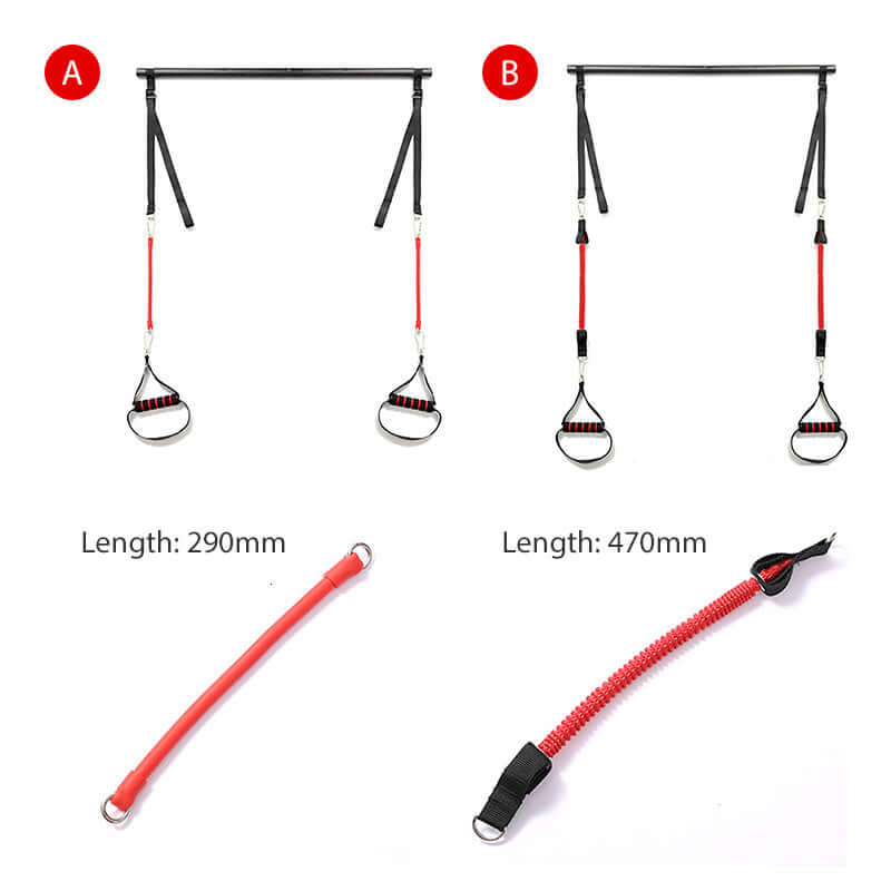 Adjustable Workout Trainer Bar – Full-Body Resistance Band System
