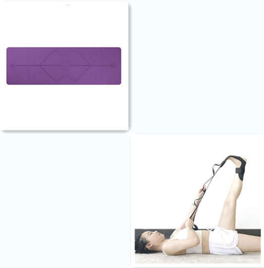 Non-Slip TPE Yoga Mat – Eco-Friendly, Waterproof & Alignment Guide