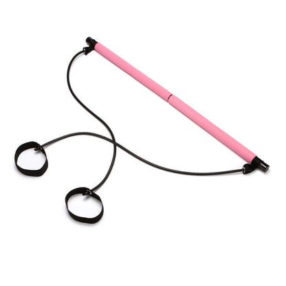 Yoga & CrossFit Resistance Bands – Pilates Bar & Pull Rope Set
