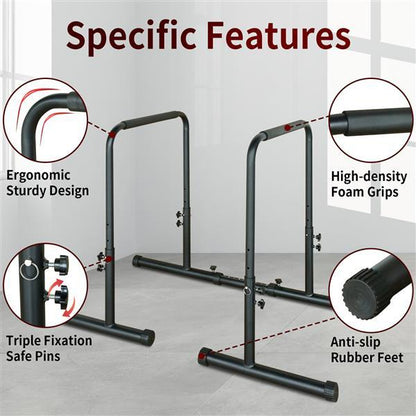 Power Tower Pull Pull Up Rod Stand, Adjustable Height Heavy Duty Multi Functional Fitness Training Equipment
