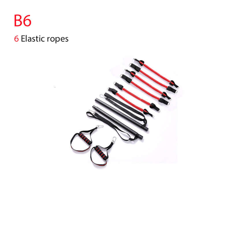 Adjustable Workout Trainer Bar – Full-Body Resistance Band System