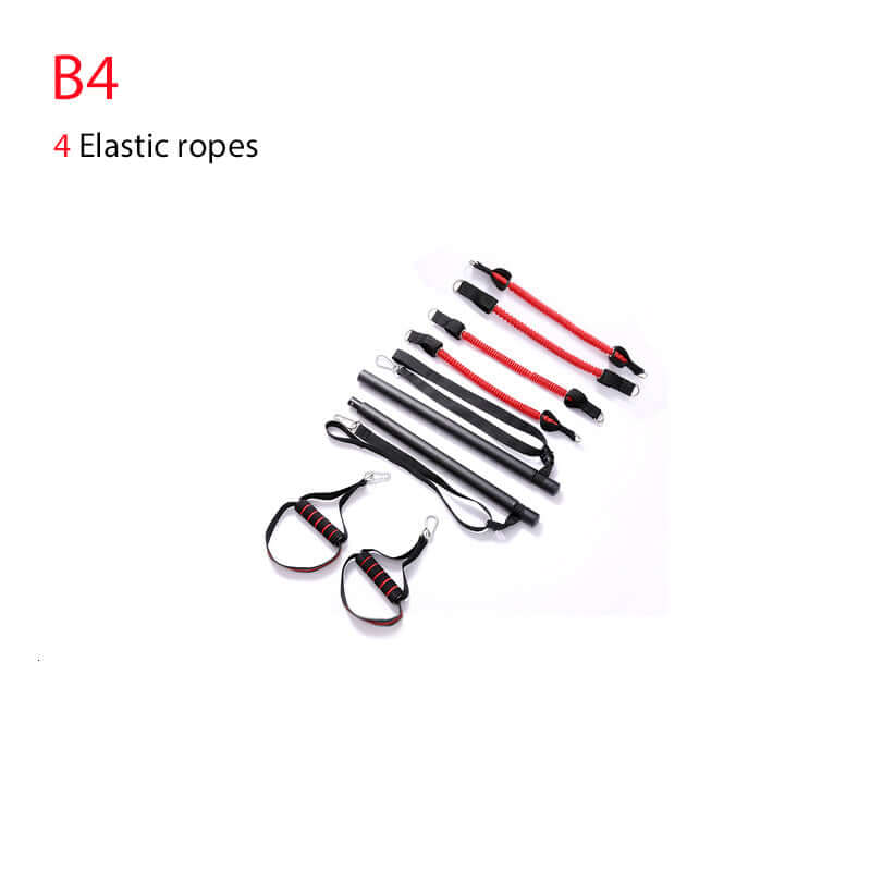 Adjustable Workout Trainer Bar – Full-Body Resistance Band System