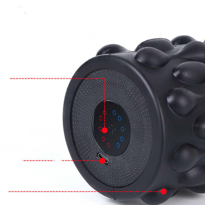 5-Speed USB Vibrating Foam Roller – Deep Tissue Yoga Massage