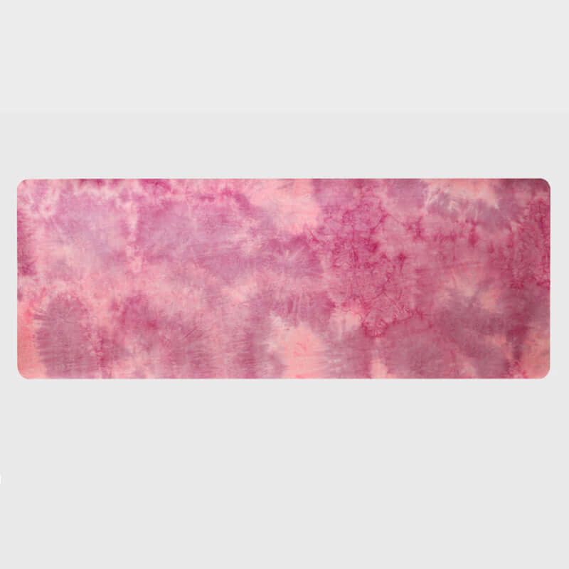 Tie-Dye Natural Rubber Yoga Mat – Suede & Non-Slip Design