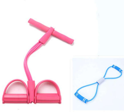 Natural Latex Foot Pedal Resistance Band – Home Fitness & Bodybuilding