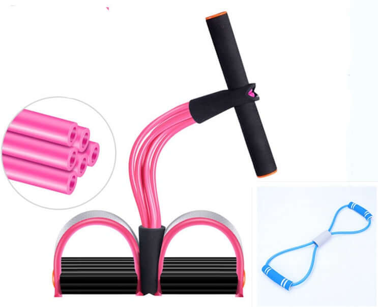 Natural Latex Foot Pedal Resistance Band – Home Fitness & Bodybuilding