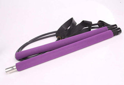Yoga & CrossFit Resistance Bands – Pilates Bar & Pull Rope Set