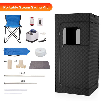 Portable Sauna Room – Home Steam Spa with Remote Control & Fast Heating