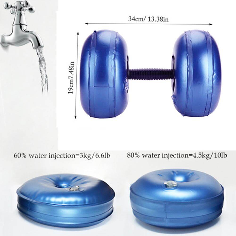 Adjustable Water Dumbbells – Compact, Portable Fitness Weights