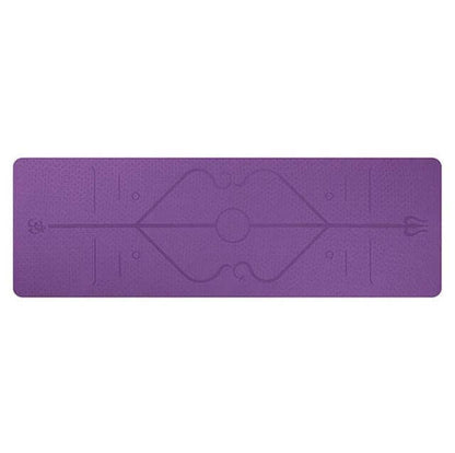 Non-Slip TPE Yoga Mat – Eco-Friendly, Waterproof & Alignment Guide