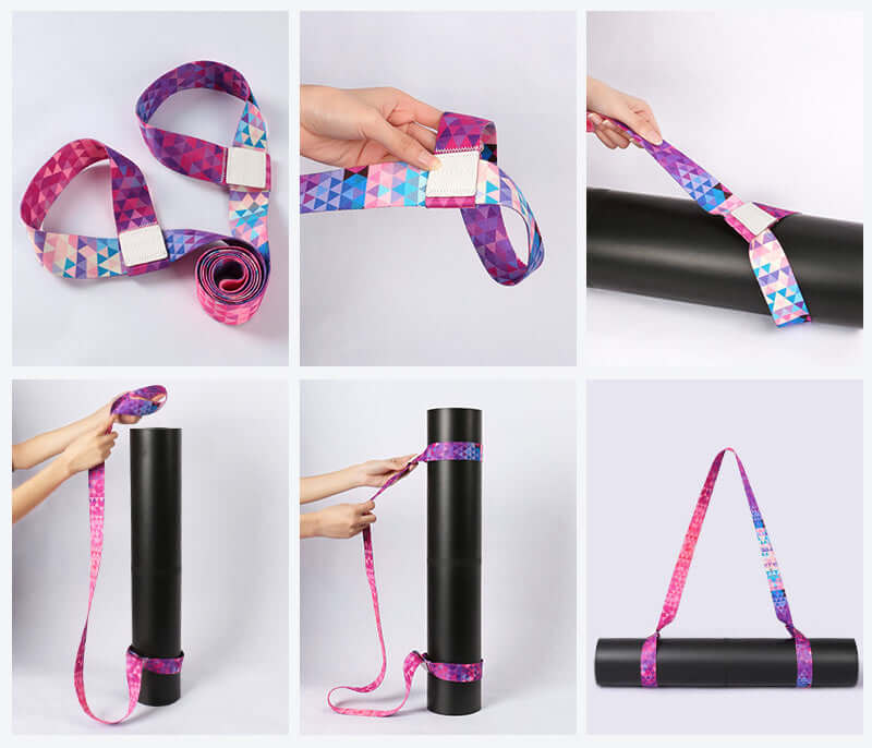 Yoga Mat Belt – Adjustable Cotton Strap for Carrying &amp; Stretching