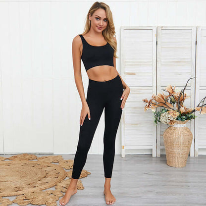 Yoga Exercise Suit – Breathable Cotton Stretch Activewear Set