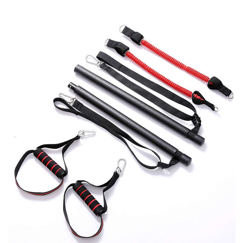 Adjustable Workout Trainer Bar – Full-Body Resistance Band System