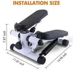 Mini Stepper with Resistance Bands & LCD Monitor – No Battery