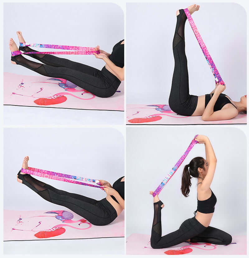 Yoga Mat Belt – Adjustable Cotton Strap for Carrying &amp; Stretching