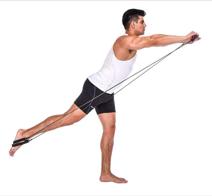 Yoga & CrossFit Resistance Bands – Pilates Bar & Pull Rope Set