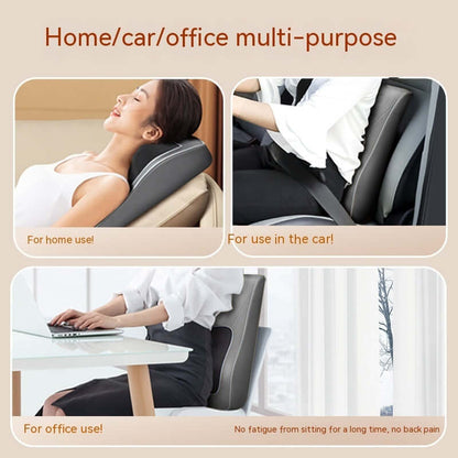 Neck & Lumbar Massager Cushion – Back & Spine Kneading Pillow