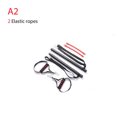 Adjustable Workout Trainer Bar – Full-Body Resistance Band System