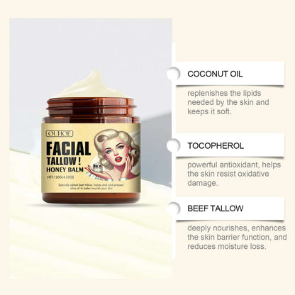 OUHOE Tallow Honey Moisturizing Cream – Deep Nourishment for Silky, Healthy Skin