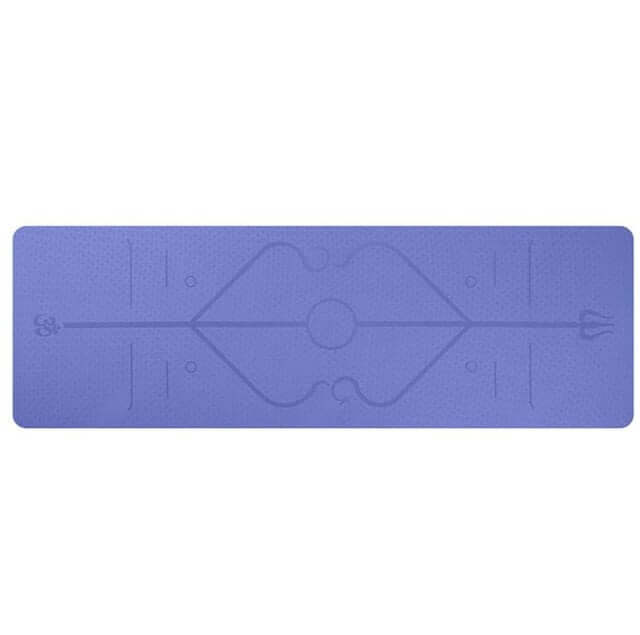 Non-Slip TPE Yoga Mat – Eco-Friendly, Waterproof & Alignment Guide