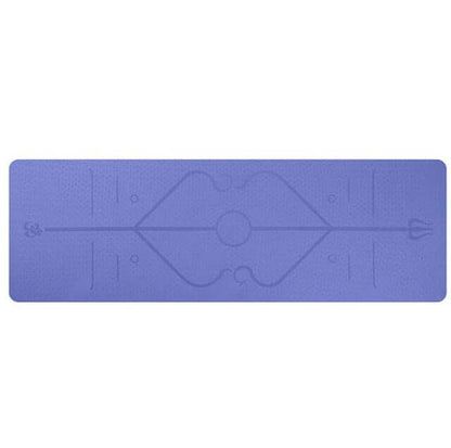 Non-Slip TPE Yoga Mat – Eco-Friendly, Waterproof & Alignment Guide