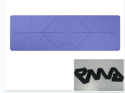 Non-Slip TPE Yoga Mat – Eco-Friendly, Waterproof & Alignment Guide