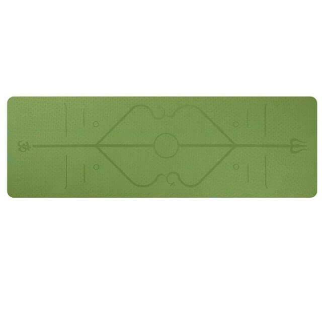 Non-Slip TPE Yoga Mat – Eco-Friendly, Waterproof & Alignment Guide