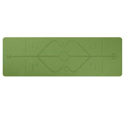 Non-Slip TPE Yoga Mat – Eco-Friendly, Waterproof & Alignment Guide