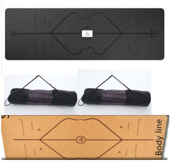 Non-Slip TPE Yoga Mat – Eco-Friendly, Waterproof & Alignment Guide
