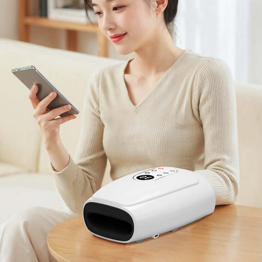 Electric Finger & Wrist Massager – Airbag Kneading & Hot Compress